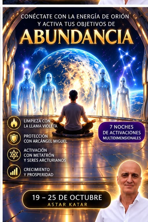 CONÉCTATE CON LA ENERGÍA DE ORIÓN Y ACTIVA TUS OBJETIVOS DE ABUNDANCIA